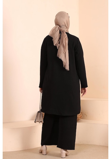 Kadin Tesettur Giyim Buyuk Beden Tesettur İkili Takim Ayrobin Pantolon Tunik Takim 001