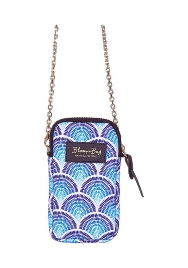 Calm Waves Telefon Çantası Mavi - Beyaz