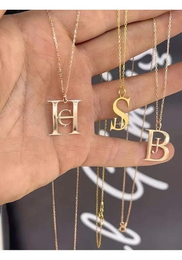Hifadiamond Harf Kolye Çelik Kolye