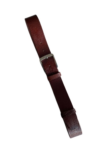 Kızıl Kahve 4,5 cm Eninde Deri Erkek Kemeri 130 CM