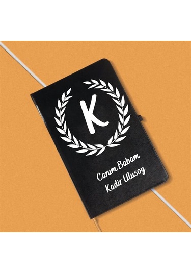 Babaya Özel Deri Kaplı Defter