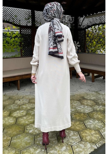 Yağmur Triko Elbise Taş Normal