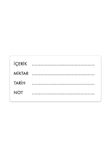 Çok Amaçlı 200'lü Kendinden Yapışkanlı Yazılabilir Etiket