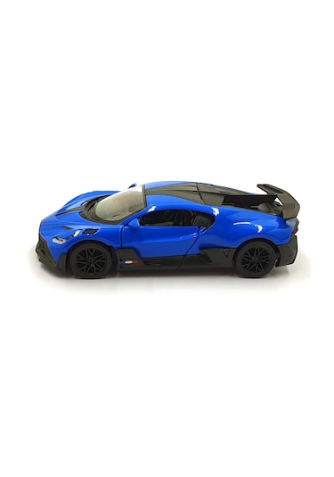 Kinsmart 1:36 Ölçek Metal Bugatti Divo Diecast Çek Bırak Araba Mavi