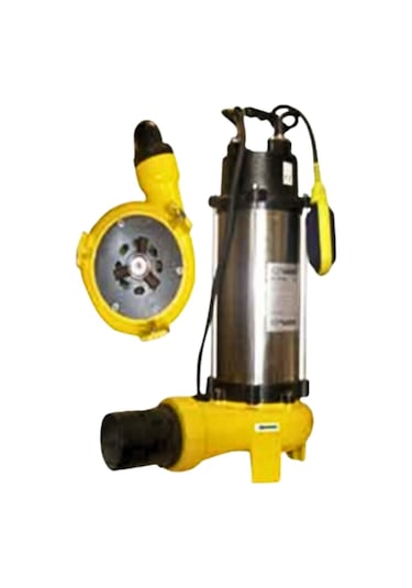 V50 300f 3 Hp 220v Bıçaklı Flatörlü Pis Su Foseptik Dalgıç Pompa Açık Fanlı