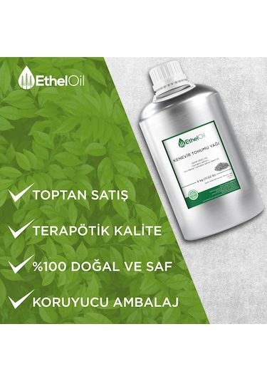 Etheloil Kenevir Tohumu Sabit Yağı 5 KG