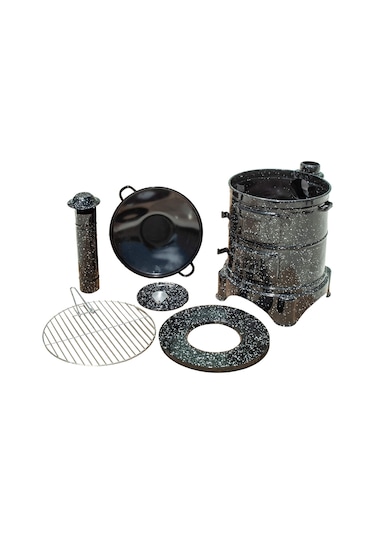 Conforde Emaye İki Kapaklı Mangal, Saç Kavurma Ve Kamp Sobası