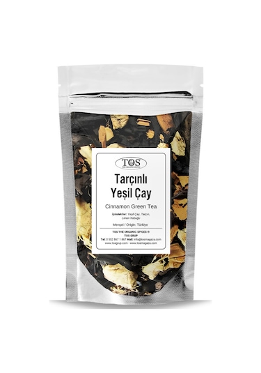 Tos The Organic Spices Tarçınlı Yeşil Çay 40 G
