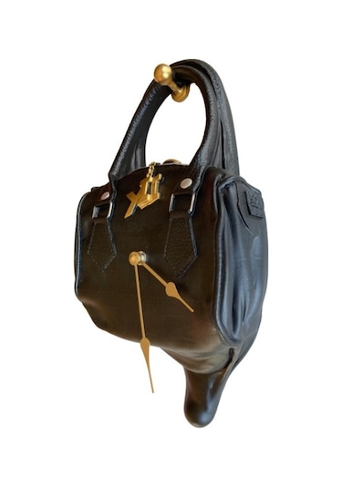 Antartidee Çanta Tasarımlı Duvar Saati / Handbag Clock Kırmızı