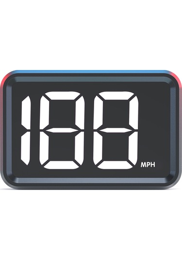 Jeehugo X1 Gps Mph Beyaz Ekranlı Yükseltilmiş Görüntü Gösterici - Hızlı Kurulum, Büyük Ekran, Doğru Hız Tutanaklama