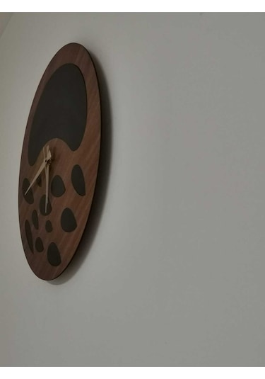 Nova Model Duvar Saati 50 X 50 Cm - Duvar Dekorasyon Ürünleri Ceviz Siyah