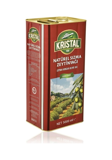 Kristal Naturel Sızma Zeytinyağı Teneke Dg 5 L
