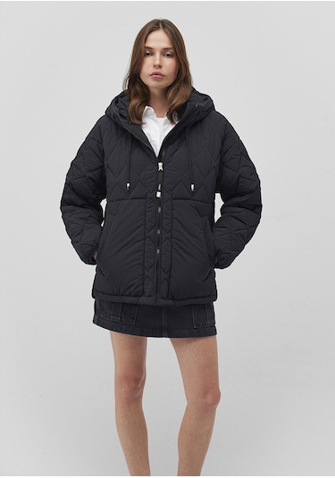 Mavi - Kapüşonlu Siyah Ceket 1110499-900 Siyah