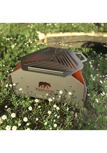 Kamp Ayısı Igniteroast Taşıma Çantalı Katlanır Bushcraft Mangal