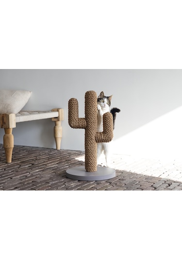 Beeztees Dbl Kedi Tırmalama, Boz Kahverengi, 35x35x60cm