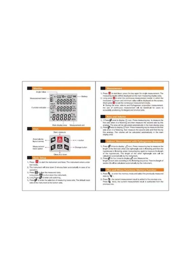 Pazly Taşınabilir Mesafe Ölçer - Hızlı Alan Hesaplama İç Mekan Tasarımcıları & İnşaatçılar İçin