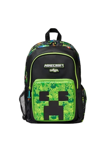 Smiggle Minecraft Büyük Boy Öğrenci Okul Sırt Çantası 42 30 Cm Yeşil