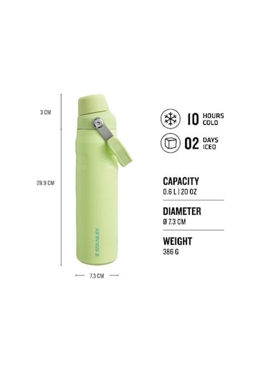 Stanley The Aerolight Iceflow Soğuk Su Termosu 0.6 LT Yeşil