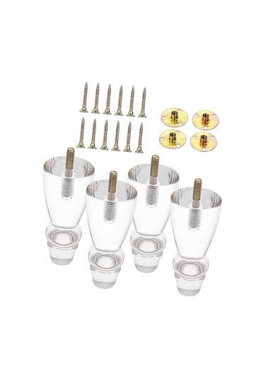 Suntek Magideal 4 Inç Akrilik Mobilya Ayakları 4 Adet