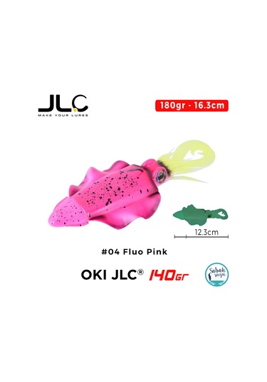 Jlc Oki 140 Set 180gr 16.3cm 04 Pink Silikon Sübye