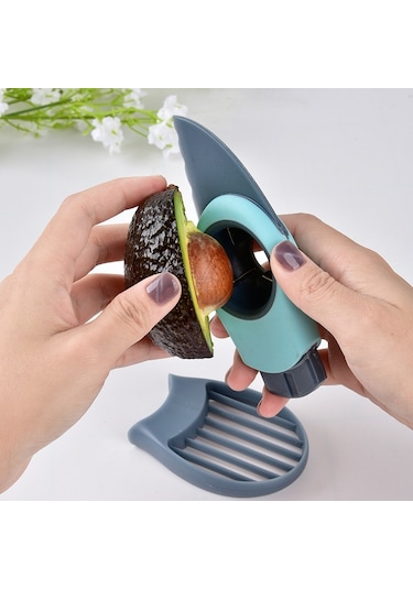 Cbtx Avokado Kesici Çok Fonksiyonlu Meyve Kesme Çukur Açma Cihazı Dilimleyici Tart Soyucu Ayırıcı