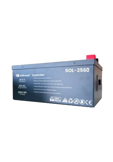 Solinved 25.6 V 100ah Lityum Akü