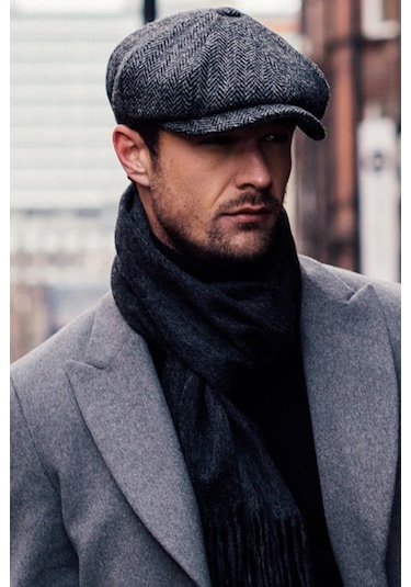 Erkek Kasket Peaky Blinders Driver Kaşmir Şapka Bere Fötr Cp224U