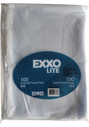 Exxo Lite Poşet Dosya 100 Adet