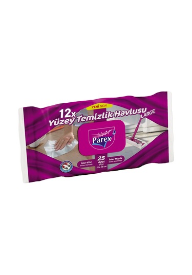 25 Li Yüzey Temizlik Havlusu Large 12'li Paket Diğer