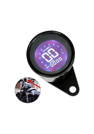 Pazly Evrensel 12v Motosiklet Enstrüman Modifiye Dijital Gösterge K12547-b