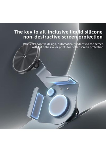 Ga92 Mag-safe Ekran Üstü Elektrikli Araç Telefon Tutucu 1,7 Cm Kadar Tüm Ekranlar Araba Notebook Monitör Tamamı Metal Kasa -