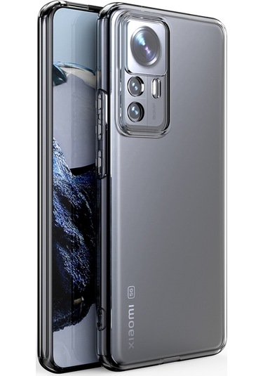 Prolysus Xiaomi Mi 12t Kılıf Kamera Korumalı Şeffaf Yumuşak Silikon Kılıf