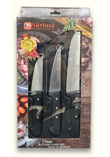 Ilkeshop Kasap Plastik Seti 3'lü Pimli - Tt199 - Surbisa -