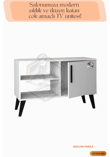 Tamamı Mdf Tv Sehpası/çok Amaçlı Konsol