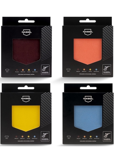 Nasiol Özel Hava Kanallı Polisaj Süngeri/Pedi Hare Giderici 150mm Mavi Araç Pasta Cila Pedi