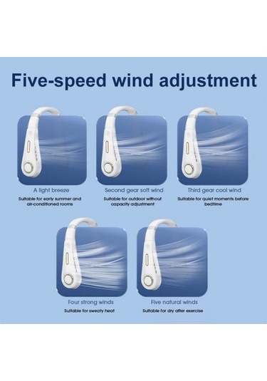 F11 Taşınabilir Usb Şarj Dönen Dijital Ekran Bladess Asma Boyun Fan Pembe