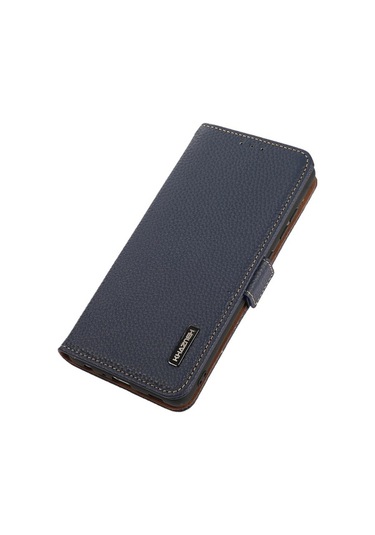 Moda Ctrx İphone Uyumlu 16 Pro Uyumlu Khazneh Yan Manyetik Litchi Hakiki Deri Rfıd Kılıf Diğer