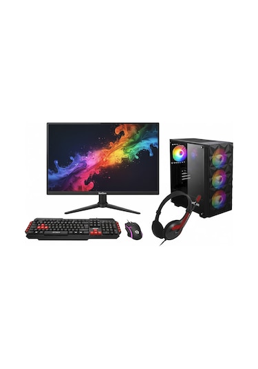 ﻿Raxius Suncom Gaming SG1-154-S003 R5-5500 16 GB 2 TB RX580 19" Dos Masaüstü Oyuncu Bilgisayarı