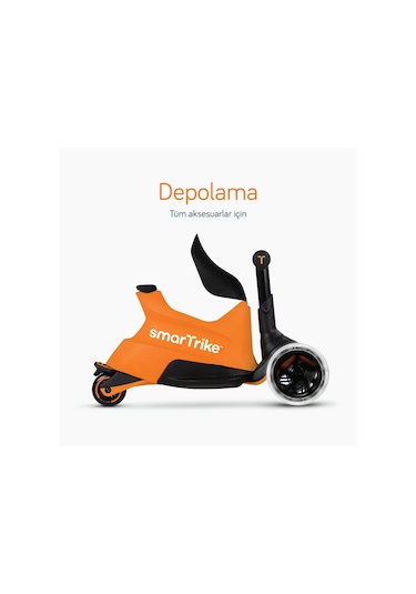 Smartrike Xtend Büyüyebilen Ride On Scooter Turuncu Çok Renkli
