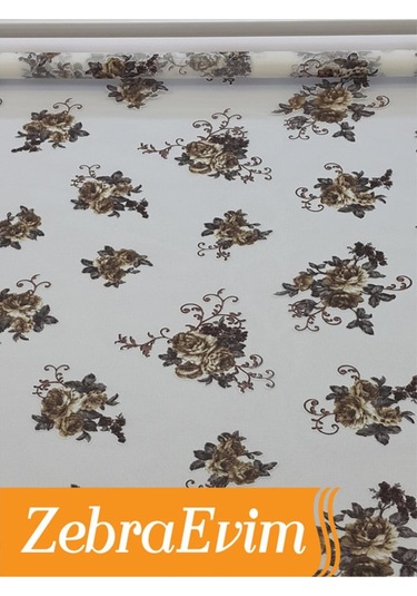 Çift Mekanizmalı Yakma Tül Stor Zebra Perde Etek Dilim  (163285338) Ekru 10 x 200 Boncuklu Standart