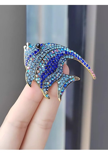 Bijoubijou Bijuteri Broş Balık 245687103 Mavi