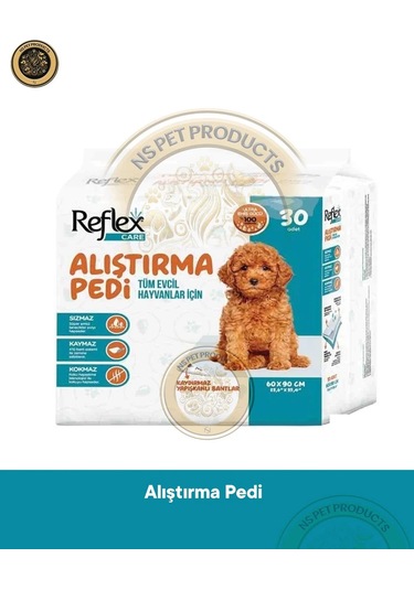 Reflex Care Reflex Care Kaydırmaz Köpek Alıştırma Pedi 60x90 Cm 30'lu