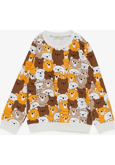 Breeze Erkek Bebek Eşofman Takım Sevimli Ayıcıklar Desenli 9 Ay - 3 Yaş Karışık Renk Çok Renkli