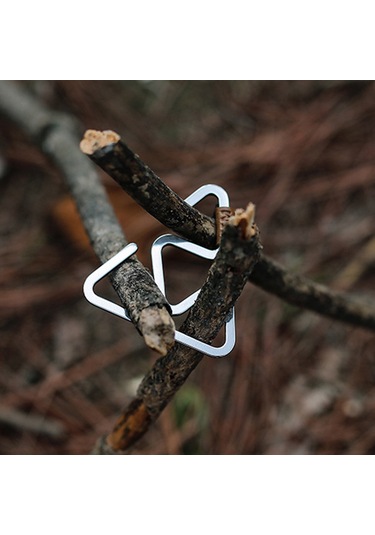 Vkemall Stainless Steel Camping Hook, Anti-slip Heavy Duty, Large Size, 2-pack, Lightweight Multi-functional Hanger For Outdoor Use Diğer