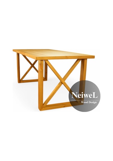 Neiwel Move Doğal Ahşap Mutfak Ve Yemek Masası-100-280 Açık Ceviz