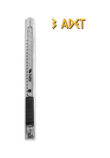 Kupa Metal Dar Maket Bıçağı Falçata - 9 X 0.4 Mm. - 3 Adet