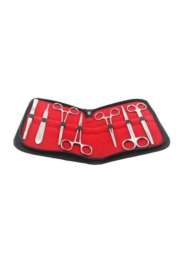 Cut Down Cerrahi Paslanmaz Dikiş Pansuman Sütür Seti 7'li