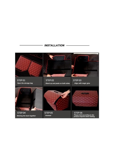 Araba Organizatör Taşınabilir Katlanır Araba Saklama Çantası İstifleme Toplama Araç Sedan Suv Aksesuarları Square Back Beige S Square Back Beige