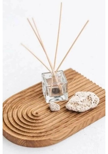 Gökkuşağı Premium Sunum Tahtası 30x18 Cm Açık Kahve Renkli