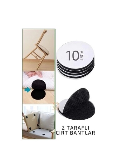 Halı Kaydırmaz Cırt Pedler Nevresim Minder Kaydırmaz 10 Adet Çok Renkli